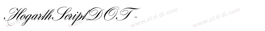 HogarthScriptDOT 字体转换